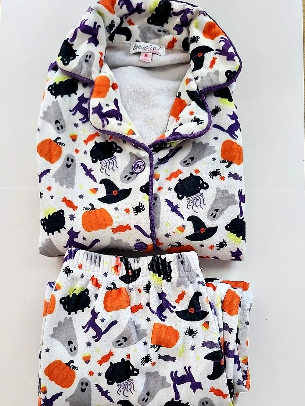 B-magical Halloween Pajama Set Size 8 Like New